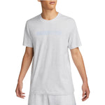 Men's Nike Solid Color Logo Alphabet Pattern Printing Round Neck Casual Short Sleeve Light Grey T-Shirt DM6410-051