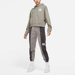 (WMNS) Air Jordan Casual Sports Knit Loose Hoodie Short Green DD6999-320
