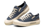 (WMNS) Skechers New Moon Low Canvas Shoes Navy 155391-NVY