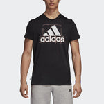 adidas Large Logo Athleisure Casual Sports Short Sleeve Gray DI0291