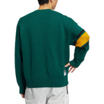 adidas originals Logo Sweater Asia Sizing 'Green Yellow' HS7295