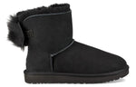 (WMNS) UGG Fluff Bow Mini Fleece Lined Black 1094967-BLK