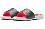 (WMNS) Under Armour Playmaker Fixed Strap Slippers Black/Orange 3000063-104