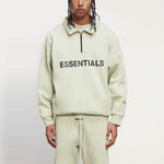 Fear of God Essentials FW20 Half Zip Sweatshirt 'Sage' 0192250500213012