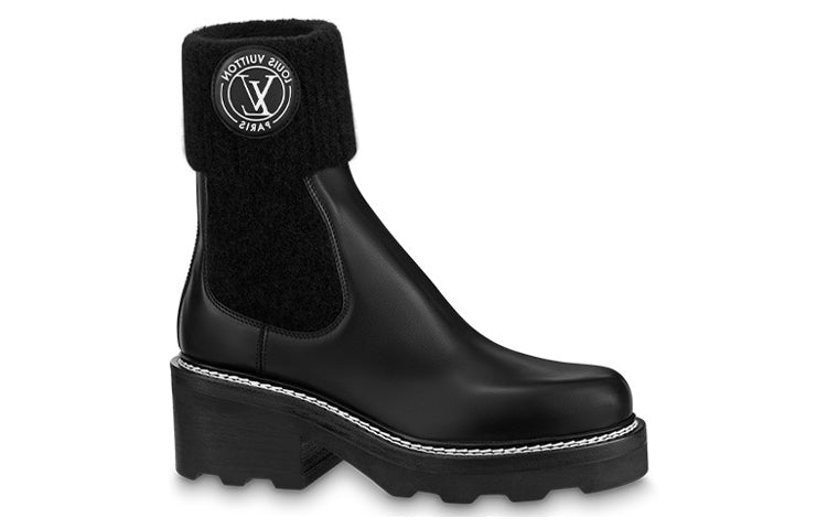 (WMNS) LOUIS VUITTON LV Beaubourg Ankle Boots 'Black' 1AABU1