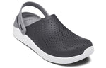 Crocs LiteRide Shoe Sandals Black Smoke Grey Unisex 204592-05M