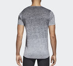 adidas FreeLift gradi Gradient Training Sports Short Sleeve Black White CW3435