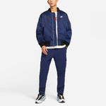 Men's Nike Sportswear Therma-FIT Printing Zipper Jacket Deep Navy Blue DD6506-410
