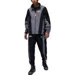 Air Jordan Colorblock Embroidered Zipper Jacket Men's Gray Black DQ8034-014