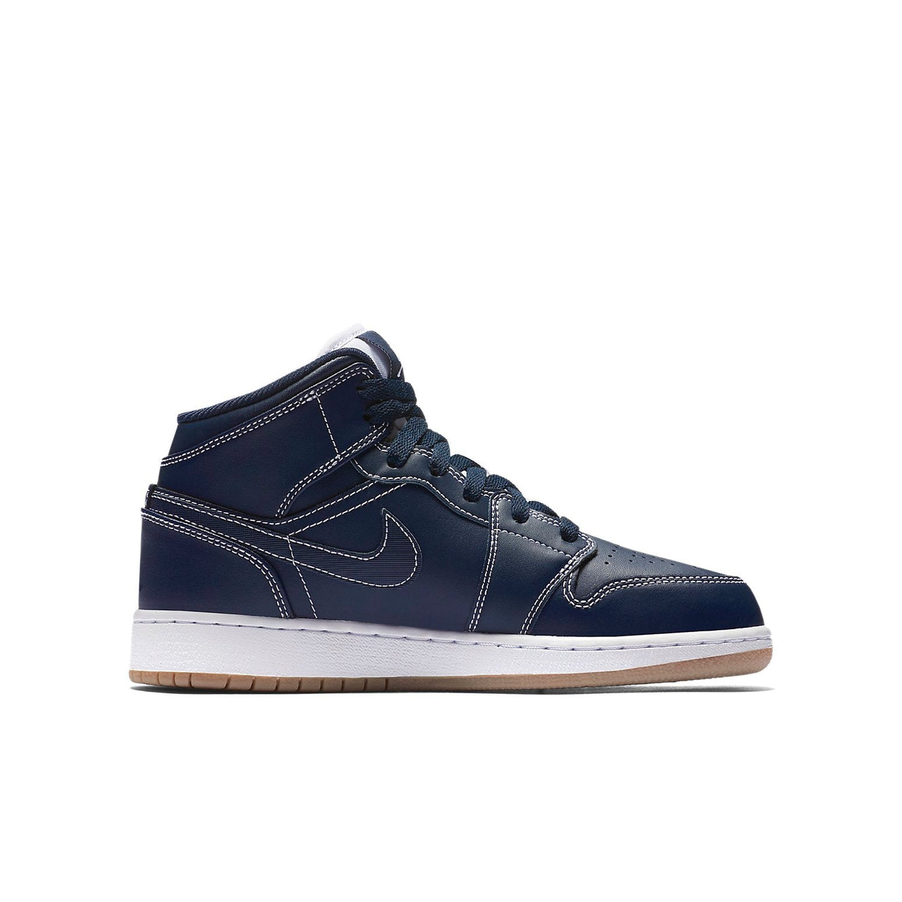 (GS) Air Jordan 1 Retro Mid 'Obsidian' 554725-402