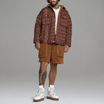 adidas originals x Ivy Park Casual Sports Logo Printed Jacket Red/Brown HB8438