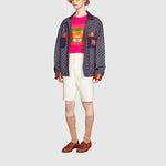 Kai x Gucci Crossover SS21 Loose Round Neck Short Sleeve Purple Red 548334-XJDJI-5251