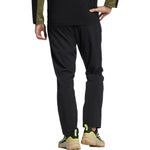 Men's adidas Solid Color Logo Breathable Straight Sports Pants/Trousers/Joggers Black HM3814