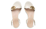(WMNS) Gucci Double G Leather Sandal 'White' 524631-A3N00-9022