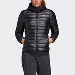 (WMNS) adidas logo Casual Outdoor Stay Warm Sports Black Down Jacket BQ1968