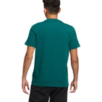 Men's adidas neo Stripe Micro Mark Home Casual Short Sleeve Green T-Shirt HT7350
