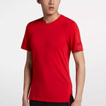 Nike Quick Dry Breathable Basketball Athleisure Casual Sports Short Sleeve Red 891685-657