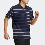 adidas Fi Stripe Small Label Athleisure Casual Sports Short Sleeve Polo Shirt Navy Blue HE7434