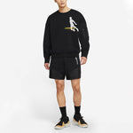 Air Jordan Casual Knitted Crew Neck Basketball Jumper Sweater For Men Black DD3899-010