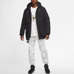 Air Jordan Casual Sports hooded Stay Warm Down Jacket Black CK6662-010