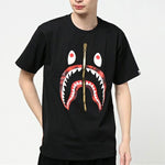 A Bathing Ape Shark Face Tee 'Black' BAPE-SS18-004