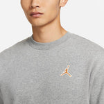 Air Jordan Classic Flying Solid Color Fleece Lined Round Neck Sweatshirt 'Carbon Grey' FD0594-091