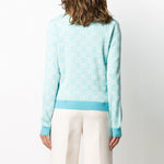 (WMNS) Gucci SS20 Wool-Blend Bead Cotton Cardigan For Blue 629452-XKBHQ-4692