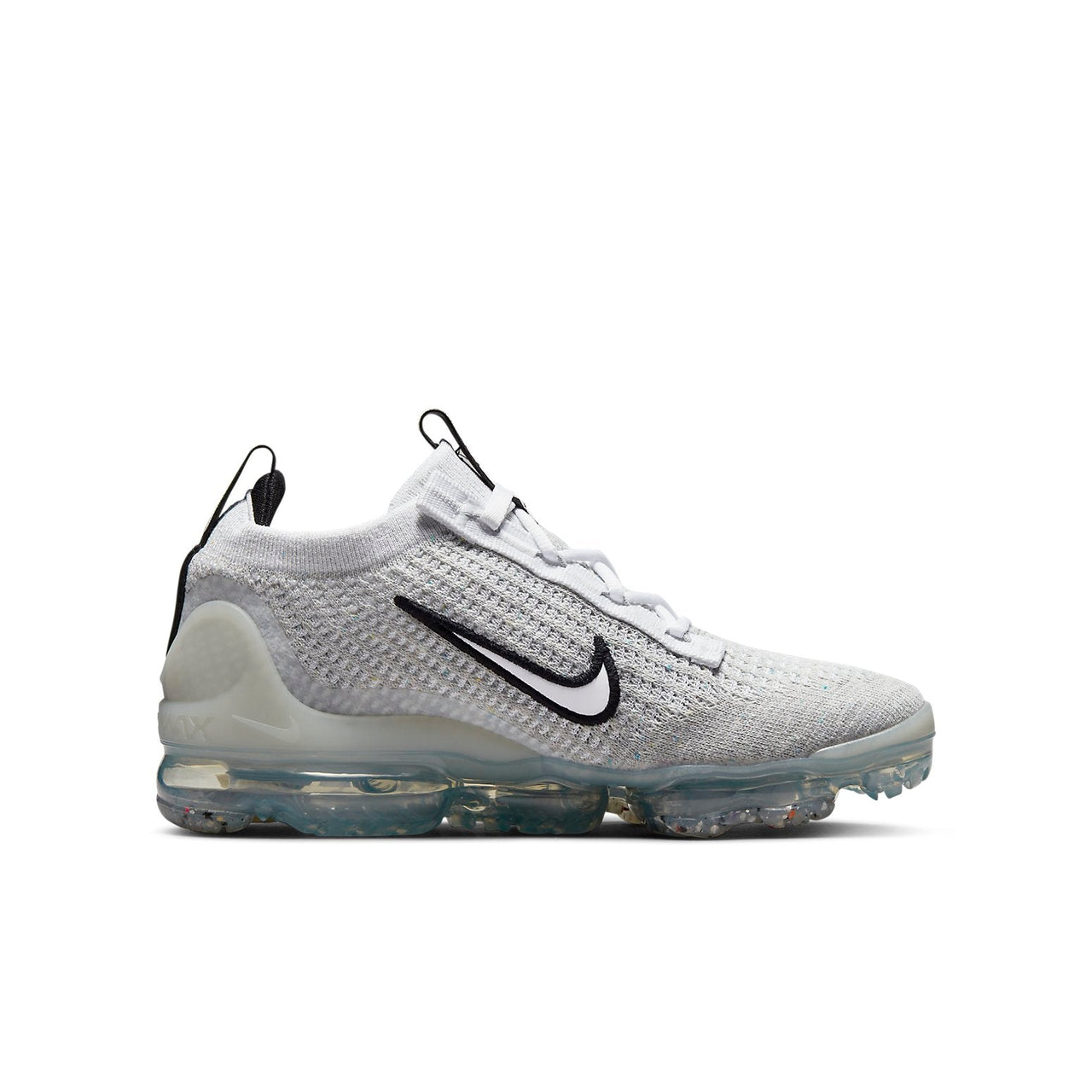 (GS) Nike Air VaporMax 2021 Flyknit 'White Metallic Silver' DB1550-100