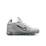 (GS) Nike Air VaporMax 2021 Flyknit 'White Metallic Silver' DB1550-100