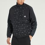 adidas Logo Printing Athleisure Casual Sports Jacket Black HE7474