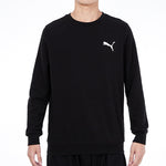 PUMA Casual Sports Knit Breathable Round Neck Pullover Black 589034-51