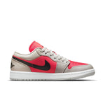 (WMNS) Air Jordan 1 Low 'Light Iron Ore Siren Red' DC0774-060