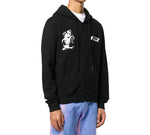 Off-White FW20 Kiss 21Printing Zipper Hooded Jacket Men Black OMBE001E20FLE0041001