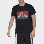 adidas Pattern Printing Short Sleeve Black GH4378