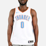 Nike NBA Russell Westbrook Oklahoma City Thunder 2020/21 Association Edition Jersey #0 864437-100