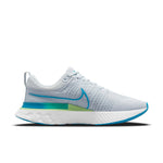 Nike React Infinity Run Flyknit 2 'Pure Platinum Emerald Laser Blue' CT2357-007
