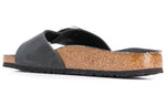 (WMNS) Birkenstock Madrid Big Buckle Oiled Leather Narrow Fit Sandals 'Black' 1006523