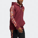 Men's adidas CNY Basketball Sports Hooded Jacket Brown Red HD7932