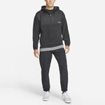 Men's Nike SB Therma-FIT Winterized Polar Fleece Splicing Skateboard Hooded Jacket Black DA4224-010