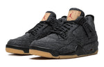 (GS) Air Jordan 4 Retro x Levi's 'Black Denim' AQ9103-001