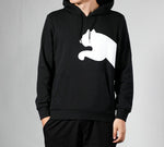 PUMA Logo Knitting Hooded Fleece Black 580566-01