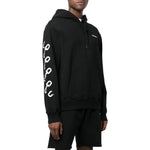 Men's Off-White FW22 Back Pattern Printing Hooded Long Sleeves Ordinary Version Black OMBB097F22FLE0101001