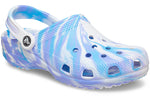 Crocs Classic Clog Marble Beach Sports Unisex White Blue Sandals 'White Blue' 206867-1FK