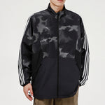adidas St Wv Newblock Casual Sports Breathable Camouflage Stand Collar Jacket Black H40236