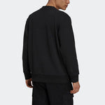 Men's adidas originals Funny Printing Sports Round Neck Pullover Black H09106