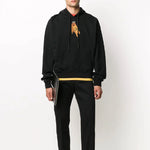 Men's Off-White Cotton Arrow Printing Black OMBB037F20FLE0011010