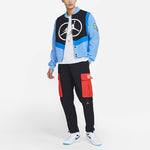 Air Jordan Sport Dna Logo Contrast Jacket For Men Blue CV2774-412