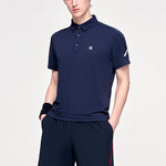 FILA Athletics Series Athleisure Casual Sports Short Sleeve polo Royal blue A11M123152F-NV