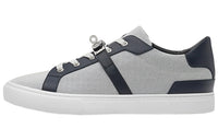 HERMES Day Low-Top Stylish Skateboarding Shoes Men's Gray Blue