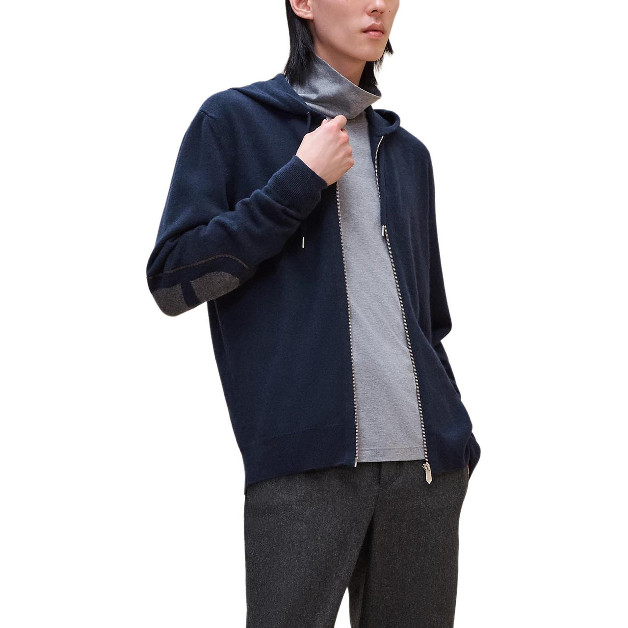 HERMES FW24 Jackets Coats Men's Ocean Blue